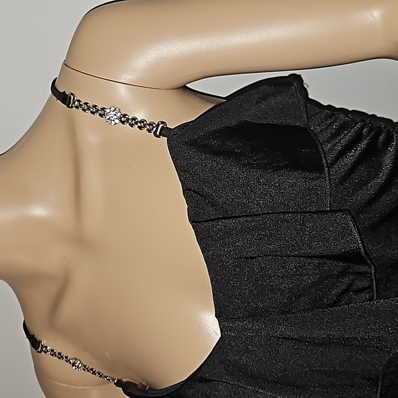 Speechless Little Black dress Juniors Large NWT MSRP $46 Jeweled Straps Prom - Picture 2 of 16